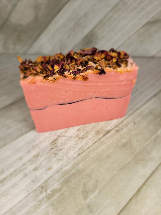 Rose and Charcoal Soap Bar